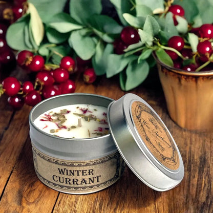 Winter Currant Botanical Candle Travel Tin *Seasonal