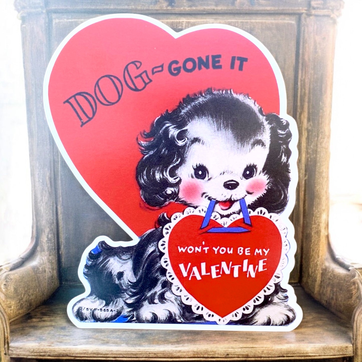 Vintage Valentine XL Card - Choose Any Design