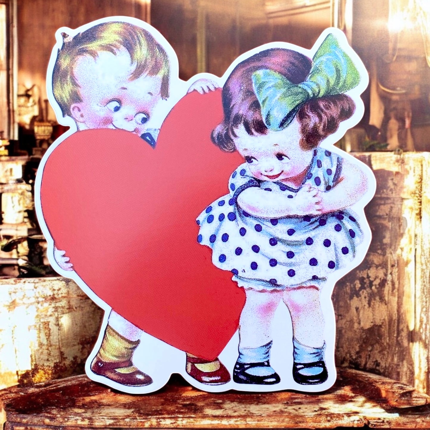 Vintage Valentine XL Card - Choose Any Design