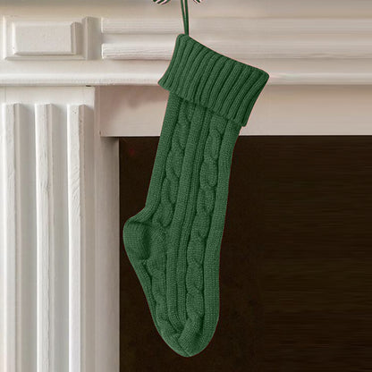 Chunky Cable Knit Christmas Stocking Bundle (Set of 3)