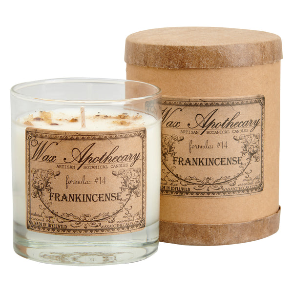 Frankincense 7oz Botanical Candle in Scotch Glass