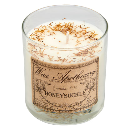 Honeysuckle 7 oz Botanical Candle in Scotch Glass *Seasonal