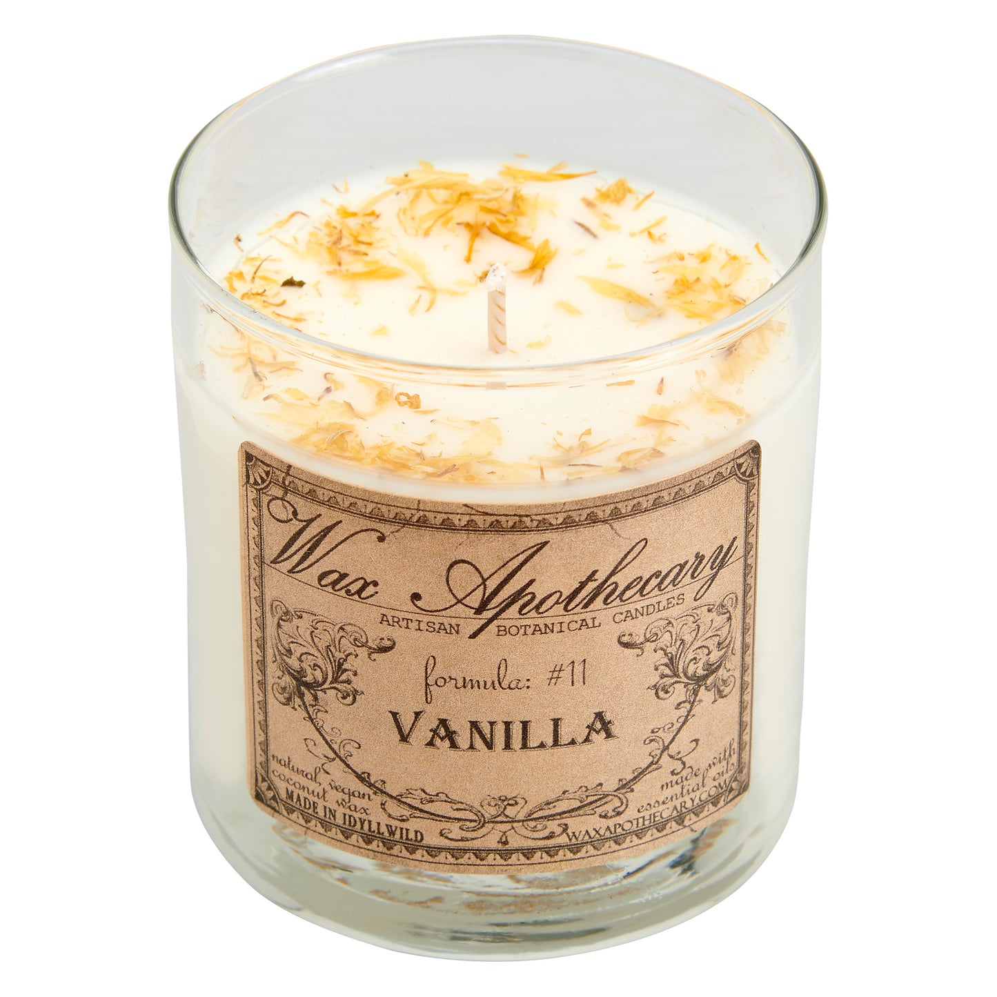 Vanilla 7 oz Botanical Candle in Scotch Glass