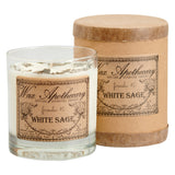 White Sage 7oz Botanical Candle in Scotch Glass