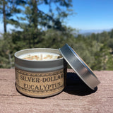 Silver-Dollar Eucalyptus Botanical Candle Travel Tin