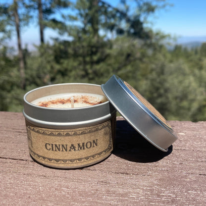 Cinnamon Botanical Candle Travel Tin