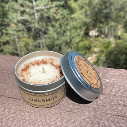 Cinnamon Botanical Candle Travel Tin