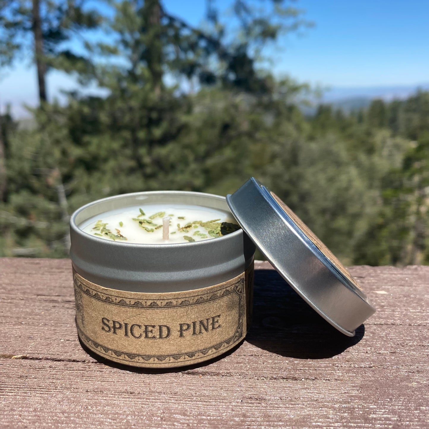 Spiced Pine Botanical Candle Travel Tin *Seasonal