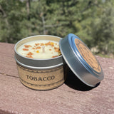 Tobacco Botanical Candle Travel Tin