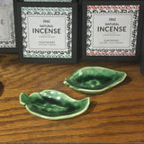 Handmade Ceramic Mini Leaf Dish / Incense Plate