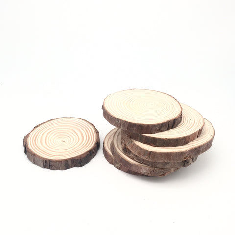 Candle Coaster : Natural Wood Slice Display (Case of 12)
